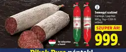 Lidl Somogyi szalámi ajánlat
