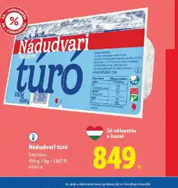 Lidl Nádudvari túr ajánlat