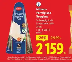 Lidl Milbona Parmigiano Reggiano ajánlat
