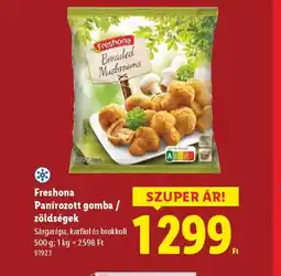 Lidl Freshona Panírozott gomba / zöldségek ajánlat