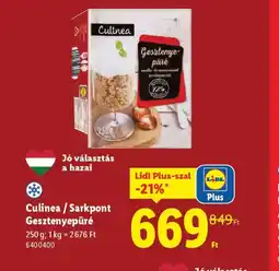 Lidl Culinea / Sarkpont Gesztenyepüré ajánlat