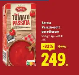 Lidl Baresa Passzírozott paradicsom ajánlat