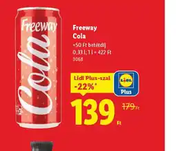 Lidl Freeway Cola ajánlat