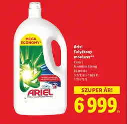 Lidl Ariel Folyékony mosszer ajánlat