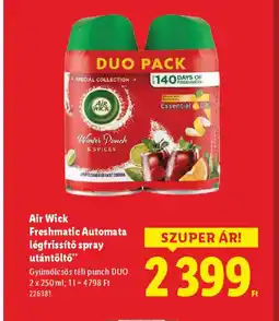 Lidl Air Wick Freshmatic Automata légfrissítő spray utántöltő ajánlat