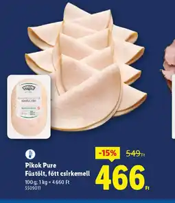 Lidl Pikok Pure Füstölt, főtt csirkemell ajánlat