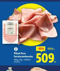 Lidl Pikok Pure Sertéscombsonka ajánlat
