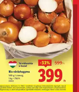 Lidl Bio vöröshagyma ajánlat