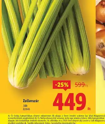 Lidl Zellerszár ajánlat