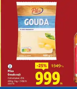 Lidl Pilos Gouda sajt ajánlat
