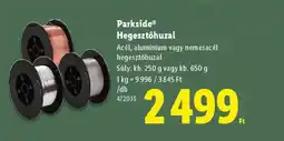 Lidl Parkside Hegesztőhuzal ajánlat
