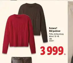 Lidl Esmara Női pulver ajánlat