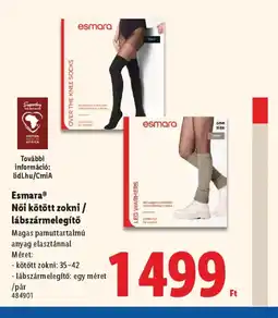 Lidl Esmara Női kötött zokni / lábszármelegítő ajánlat