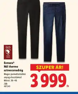 Lidl Esmara® Női thermo sztreccsnadrág ajánlat