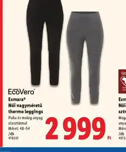 Lidl Esmara Női nagyméretű thermo leggings ajánlat