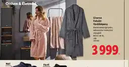 Lidl Livarno Felnőtt fürdőköpeny ajánlat