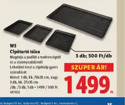 Lidl W5 Cipőtart tálca ajánlat