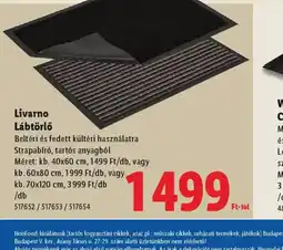 Lidl Livarno Lábtörlő ajánlat