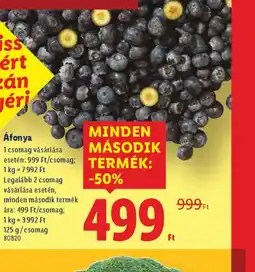 Lidl Áfonya ajánlat