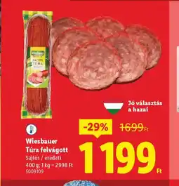 Lidl Wiesbauer Túra felvágott ajánlat