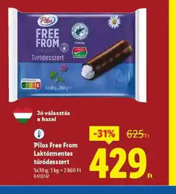 Lidl Pilos Free From Laktzmentes túrdesszert ajánlat