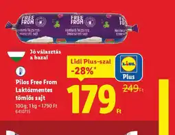 Lidl Pilos Free From Laktzmentes tömlős sajt ajánlat