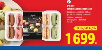 Lidl Deluxe Friss macaronválogatás ajánlat