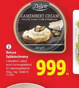 Lidl Deluxe Sajtkészítmény ajánlat