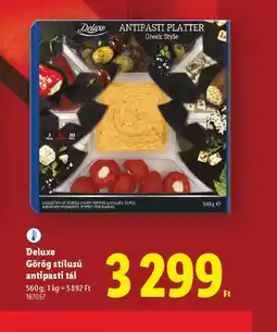 Lidl Deluxe Görög stílusú antipasti tál ajánlat
