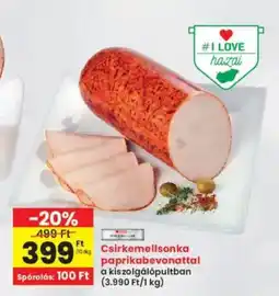 Interspar Csirkemellsonka paprikabevonattal ajánlat