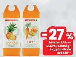 Interspar DESPAR zöldség-és gyümölcslé ajánlat