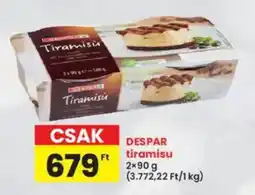 Interspar DESPAR tiramisu ajánlat