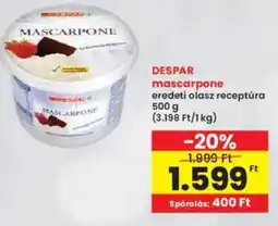 Interspar DESPAR mascarpone ajánlat