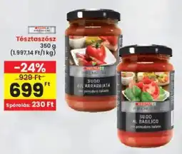 Interspar Tésztaszósz ajánlat