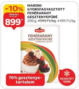 Auchan MARONI GYORSFAGYASZTOTT FEHÉRARANY GESZTENYEPÜRÉ ajánlat