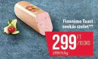 Coop Finonimo Toast sonkás szelet ajánlat