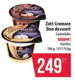 Coop Zott Cremore Duo Desszert ajánlat