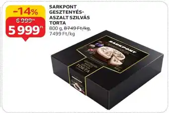 SARKPONT GESZTENYÉS-ASZALT SZILVÁS TORTA