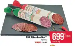 Coop PICK Rákóczi szalámi ajánlat