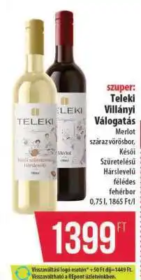 Coop Teleki Villányi Válogatás ajánlat