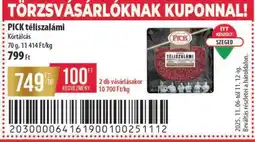 Coop PICK Téliszalámi ajánlat