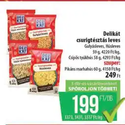 Coop Delikát csurgatós tésztás leves ajánlat