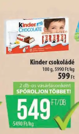 Coop KINDER Csokoládé ajánlat