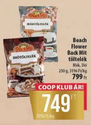 Coop Beach Flower Back Mit töltelék ajánlat