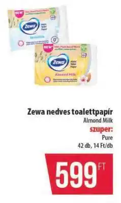 Coop Zewa nedves toalettpapír Almond Milk ajánlat