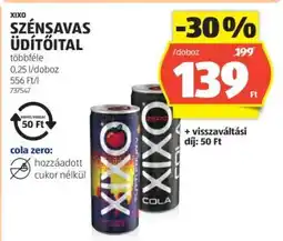 ALDI XIXO SZÉNSAVAS ÜDÍTŐITAL ajánlat