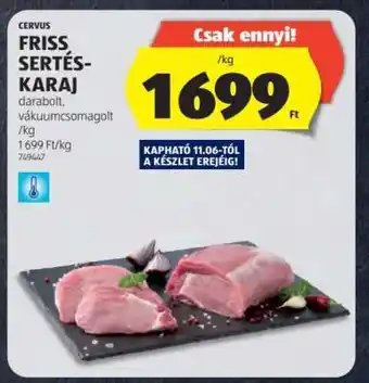 ALDI Friss sertéskaraj ajánlat