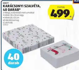 ALDI KARÁCSONYI SZALVÉTA, 40 DARAB ajánlat
