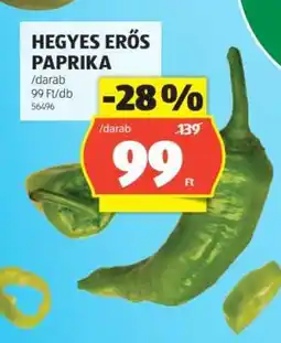 ALDI Hegyes erős paprika ajánlat
