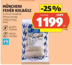 ALDI Müncheni Fehér Kolbász ajánlat